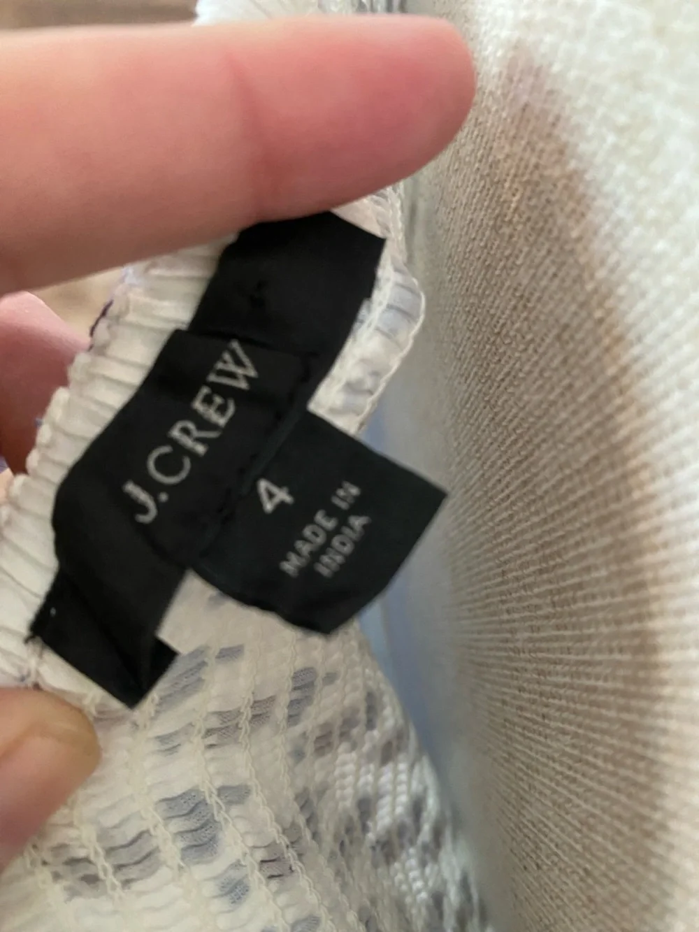 J. Crew Blue and White Mixed-Print Tiered Maxi Dress. Cotton. Size 4